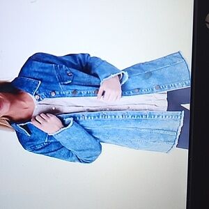 LOGO by Lori Goldstein Denim Jacket with Fringe Hem